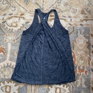 Lululemon size 6 workout top - dark Heathered grey